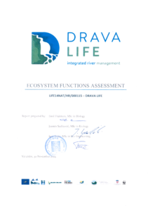 DRAVA LIFE Ecosystem Functions Assessment